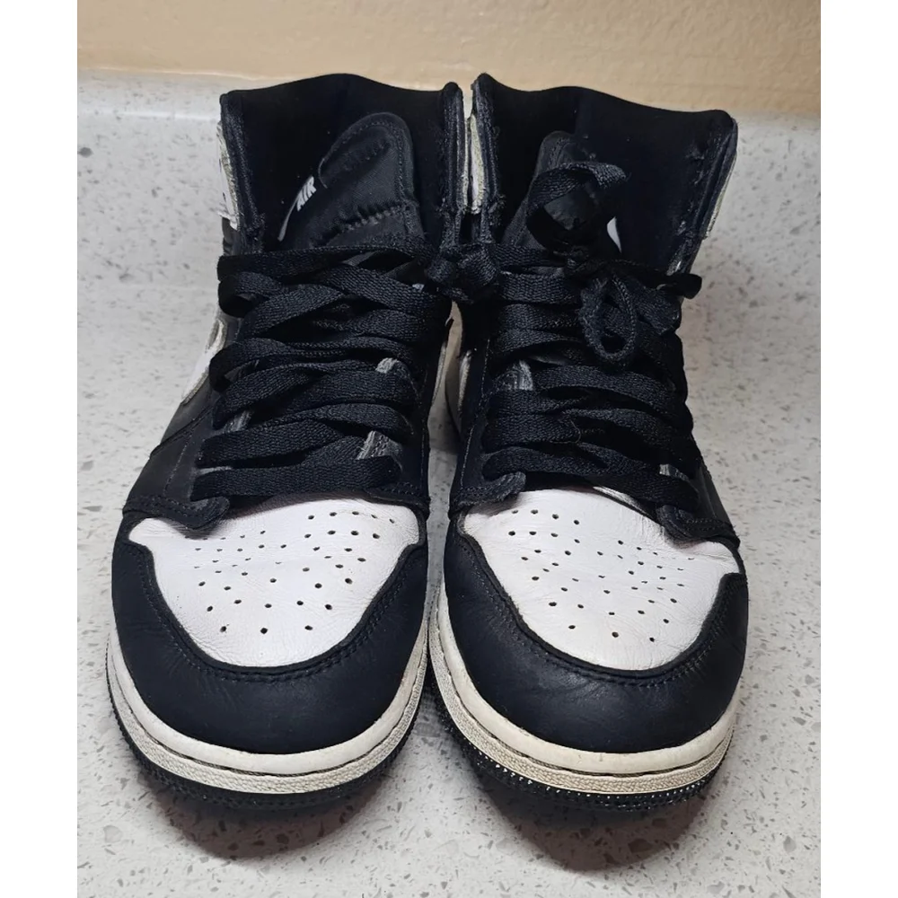 Nike Air Jordan 1 Mid Panda Black White GS 7Y